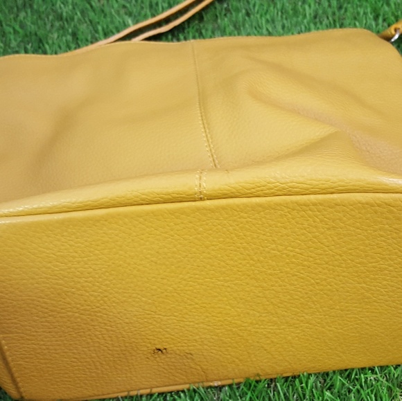 Borse in Pelle mustard yellow leather purse - Picture 4 of 4